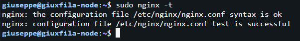 Test configurazione Nginx