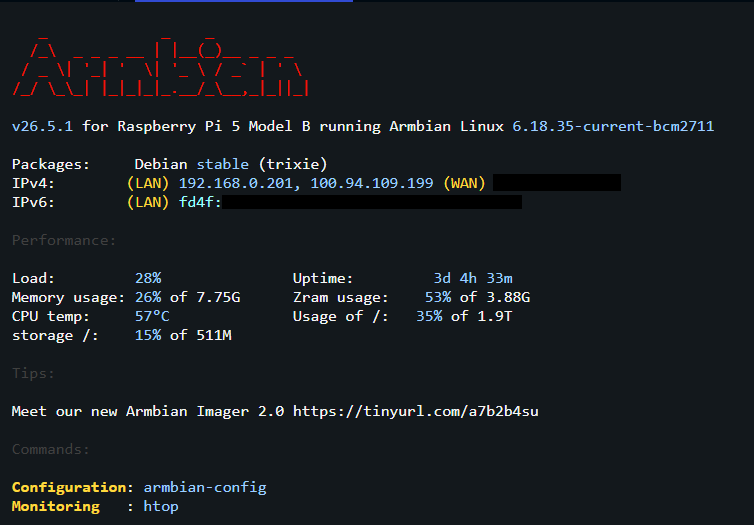Configurazione iniziale di Armbian
